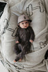 Bamboo Zip Pajamas | Charcoal Arm Day - Tenth & Pine - Pajamas - Newborn
