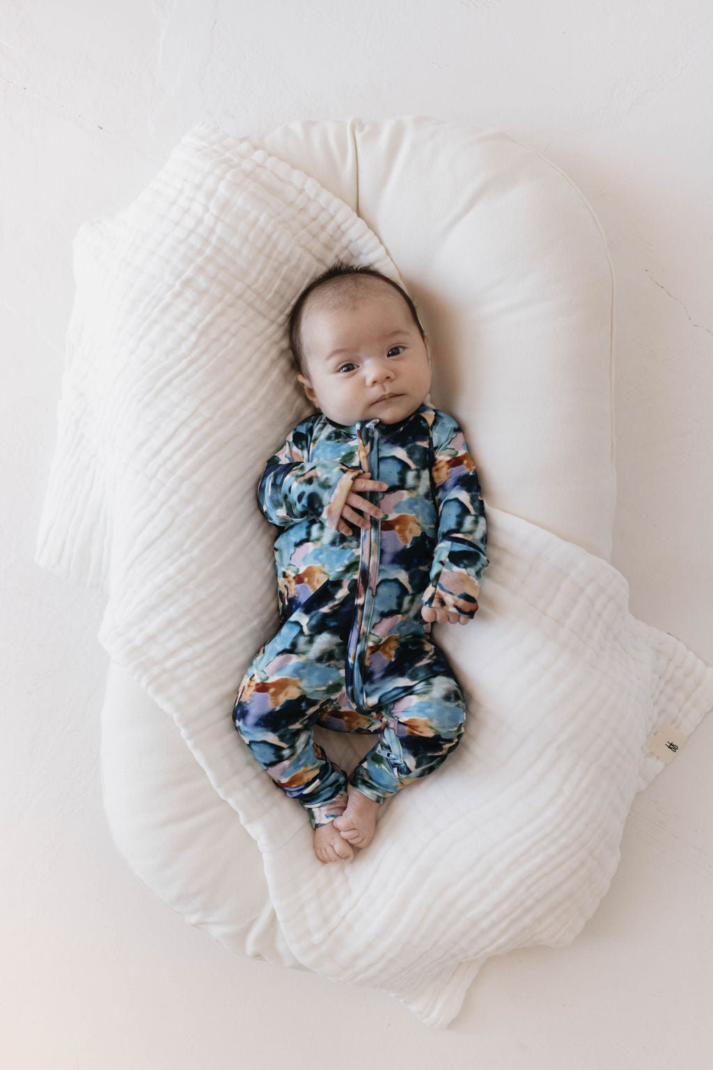 Bamboo Zip Pajamas | Charli Print - Tenth &amp; Pine - Newborn