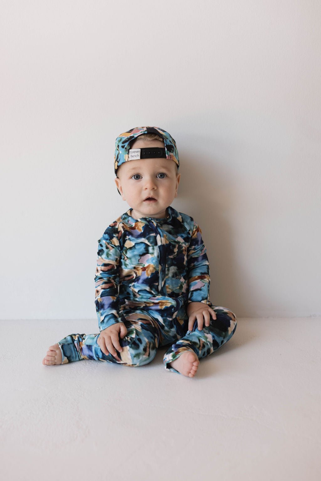 Bamboo Zip Pajamas | Charli Print - Tenth &amp; Pine - Newborn