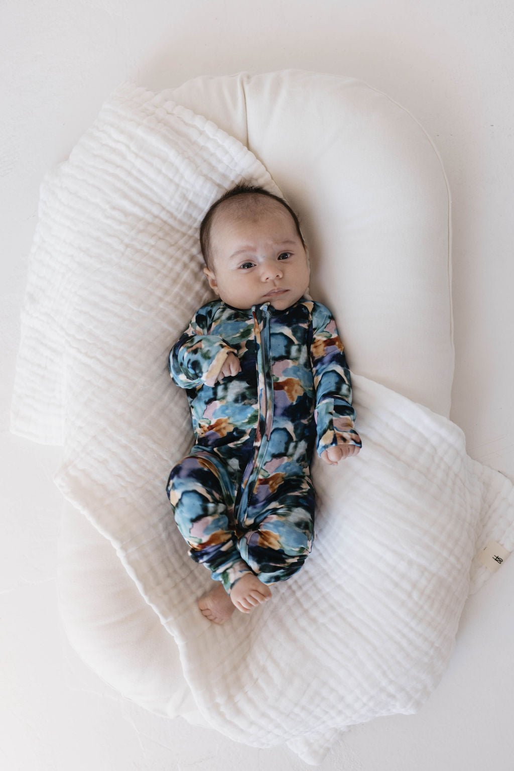 Bamboo Zip Pajamas | Charli Print - Tenth &amp; Pine - Newborn