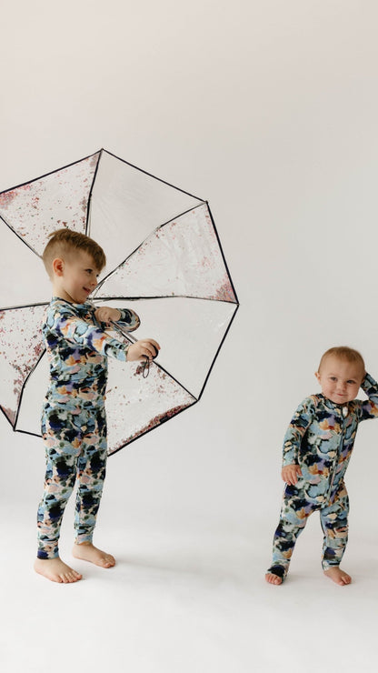 Bamboo Zip Pajamas | Charli Print - Tenth &amp; Pine - Newborn