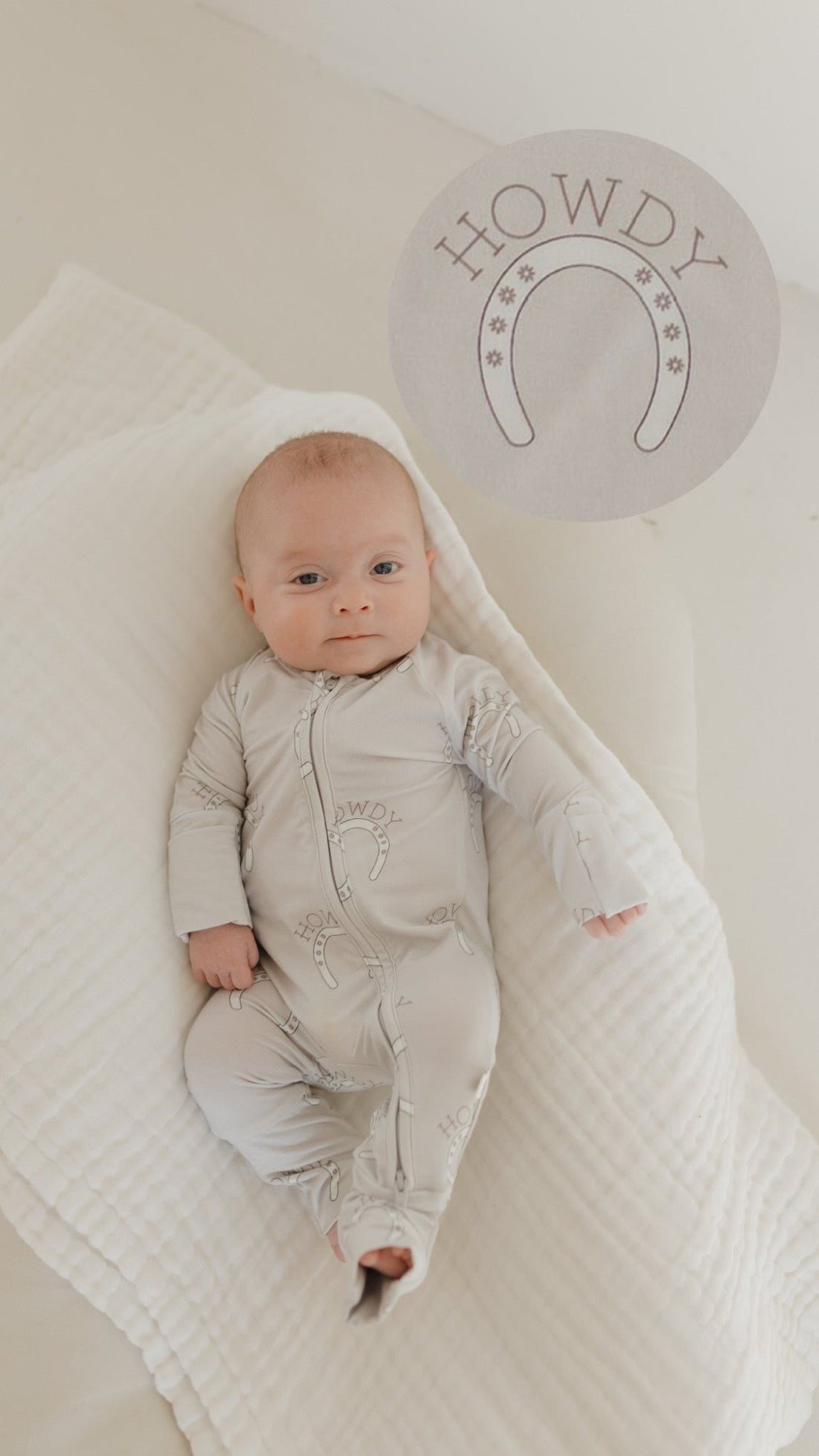 Bamboo Zip Pajamas | Howdy - Tenth &amp; Pine - Pajamas - Newborn