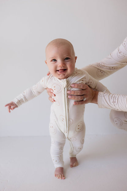 Bamboo Zip Pajamas | Just Smile - Tenth &amp; Pine - 18 - 24 Months