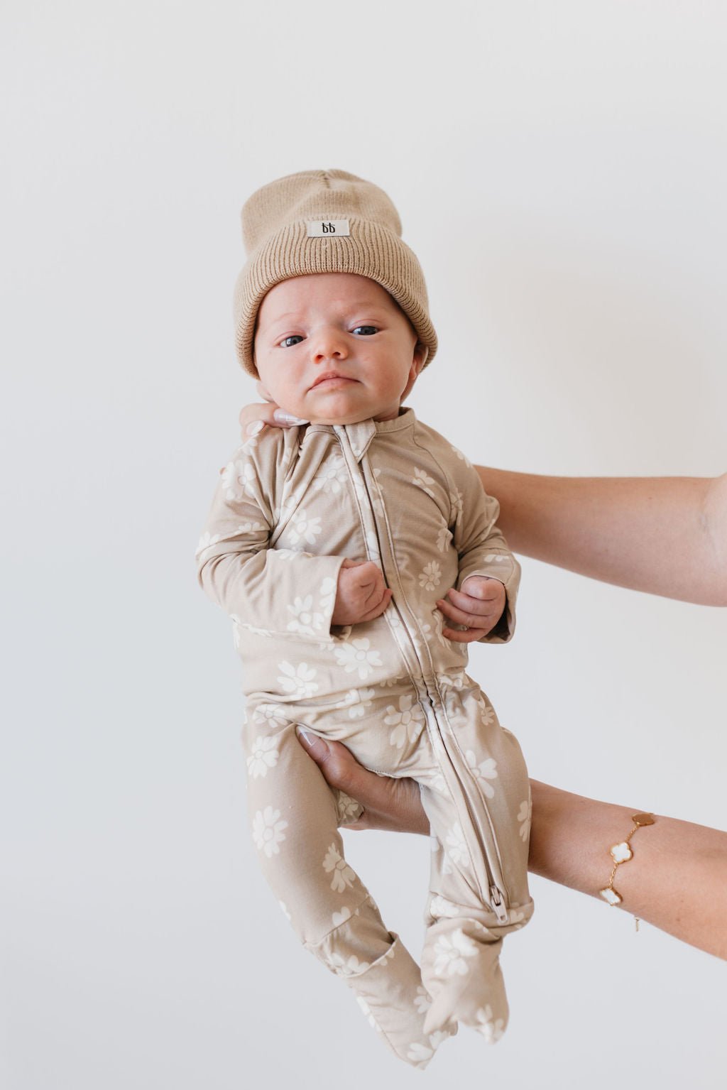 Bamboo Zip Pajamas | Lazy Daisy - Tenth &amp; Pine - pajamas - Newborn