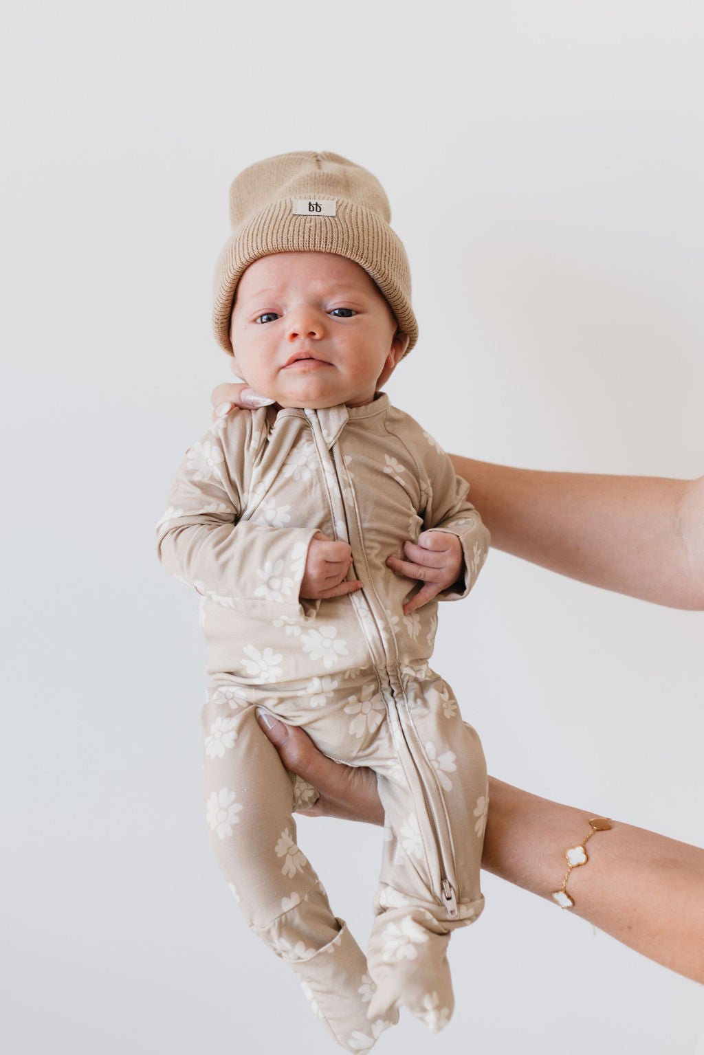 Bamboo Zip Pajamas | Lazy Daisy - Tenth &amp; Pine - pajamas - Newborn