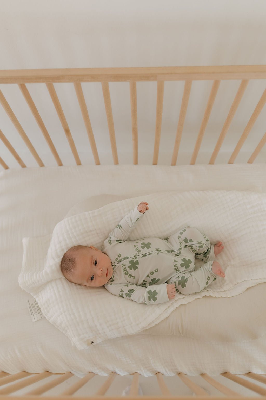 Bamboo Zip Pajamas | Lucky You - Tenth & Pine - Zip Pajama - Newborn