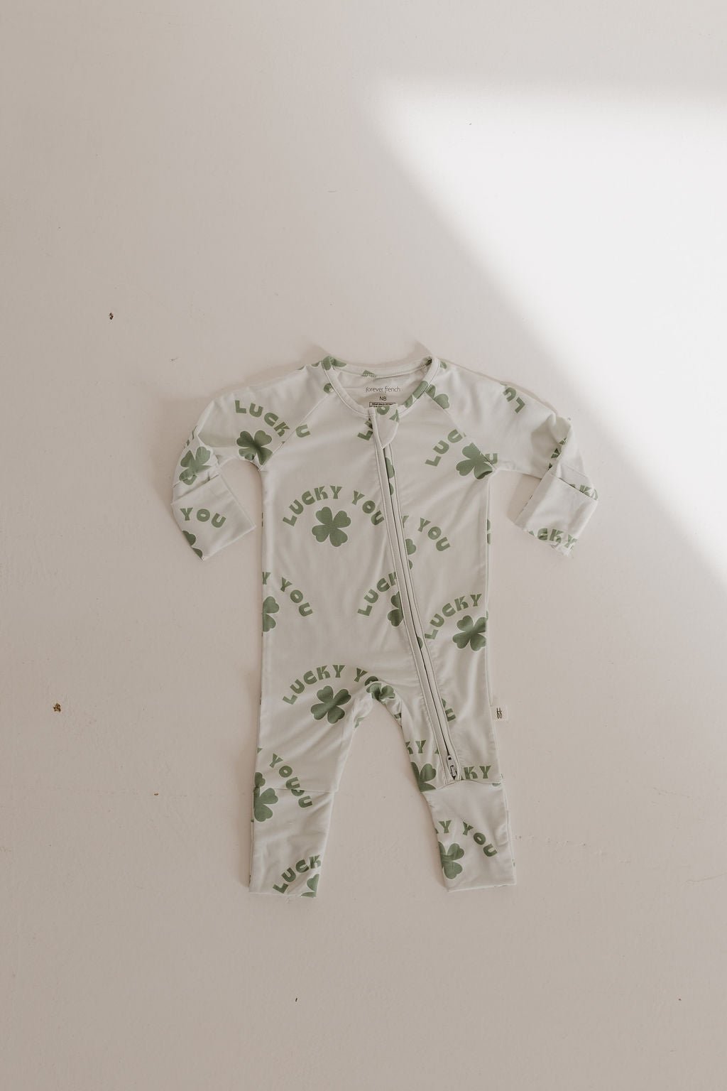 Bamboo Zip Pajamas | Lucky You - Tenth &amp; Pine - Zip Pajama - Newborn