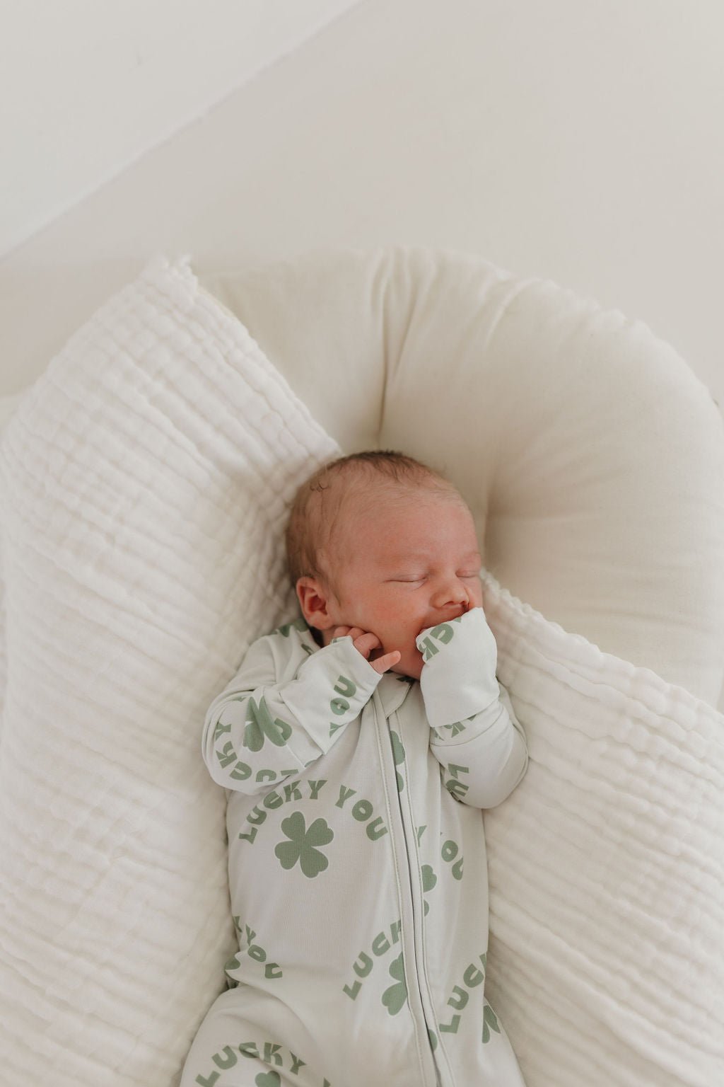 Bamboo Zip Pajamas | Lucky You - Tenth & Pine - Zip Pajama - Newborn