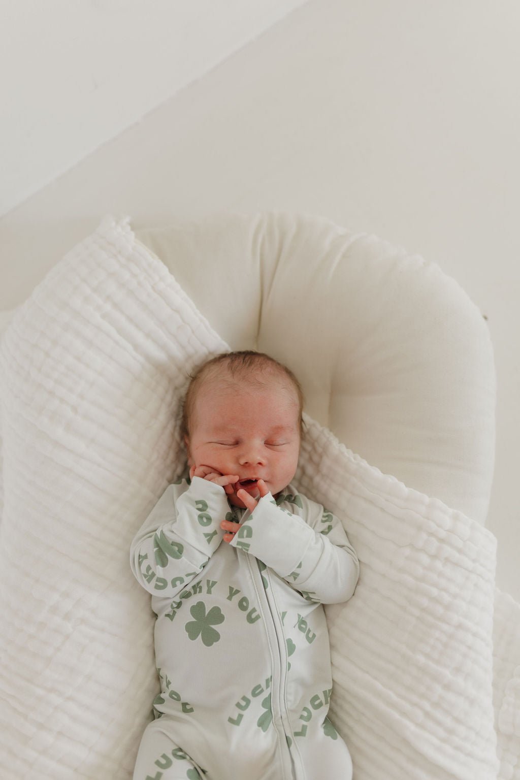 Bamboo Zip Pajamas | Lucky You - Tenth & Pine - Zip Pajama - Newborn