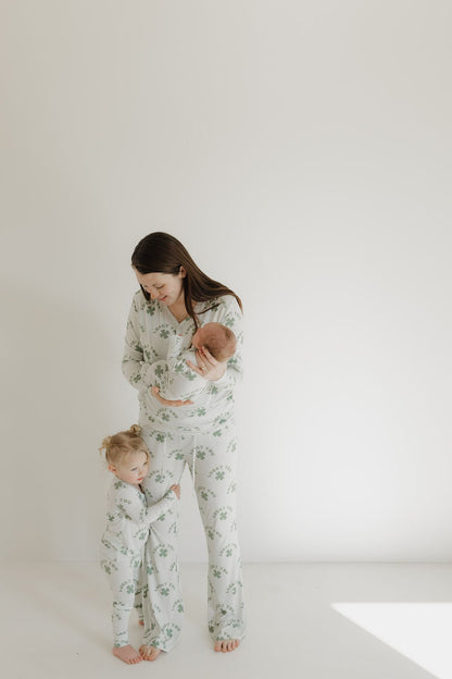 Bamboo Zip Pajamas | Lucky You - Tenth & Pine - Zip Pajama - Newborn