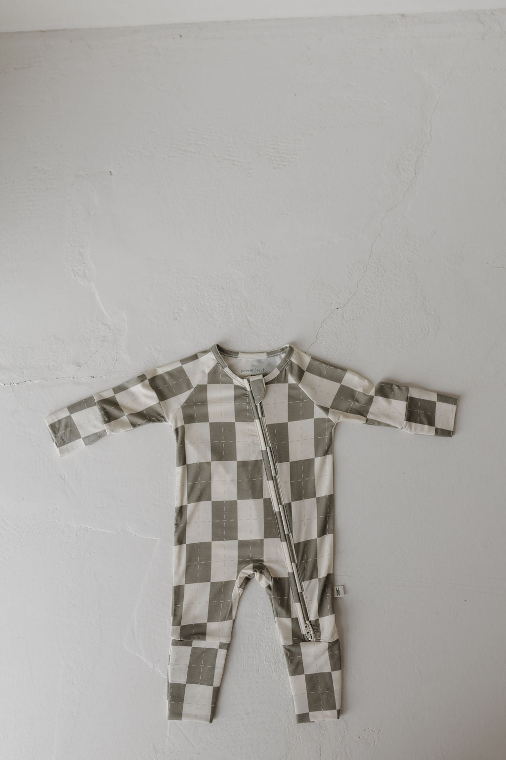 Bamboo Zip Pajamas | Oat & Sage - Tenth & Pine - Pajamas - Newborn