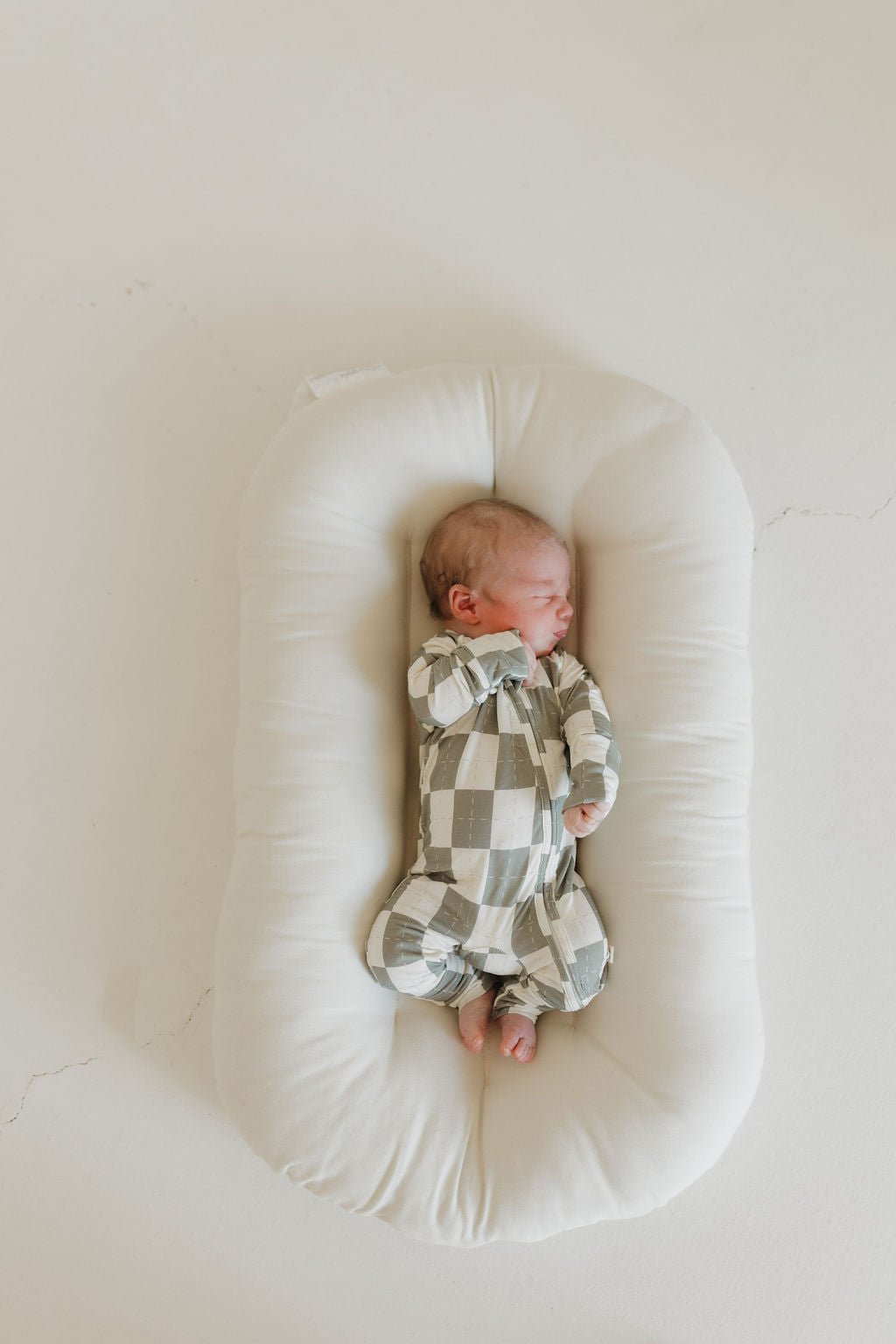 Bamboo Zip Pajamas | Oat & Sage - Tenth & Pine - Pajamas - Newborn