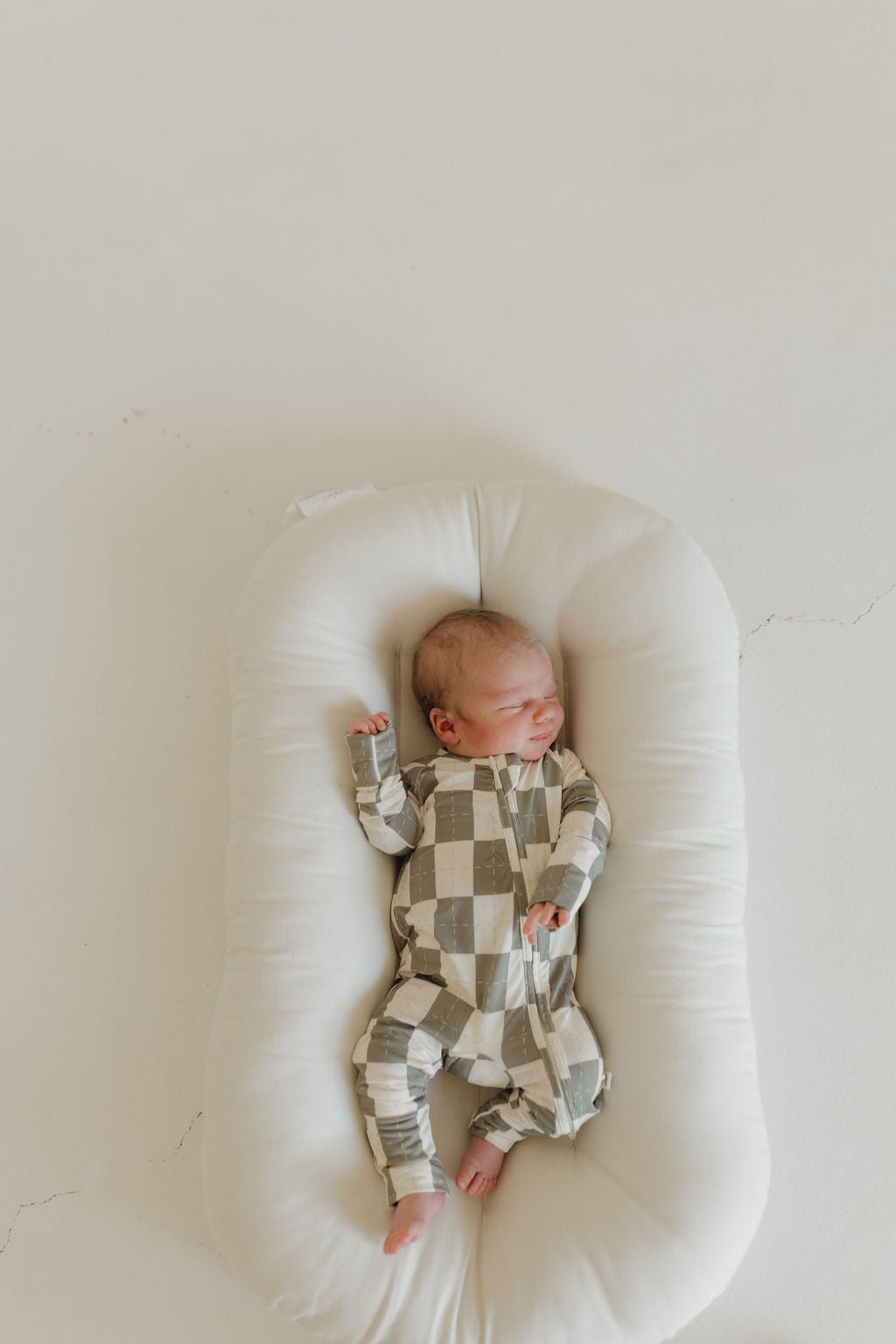 Bamboo Zip Pajamas | Oat & Sage - Tenth & Pine - Pajamas - Newborn