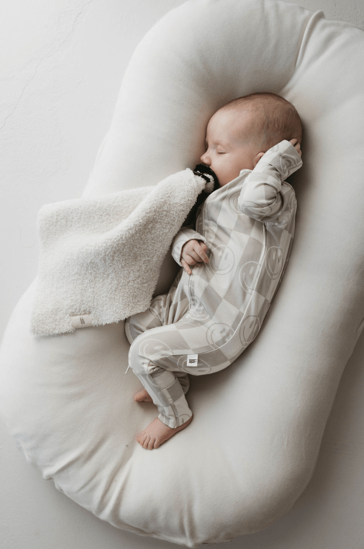 Bamboo Zip Pajamas | Smile Checkerboard - Tenth &amp; Pine - Newborn