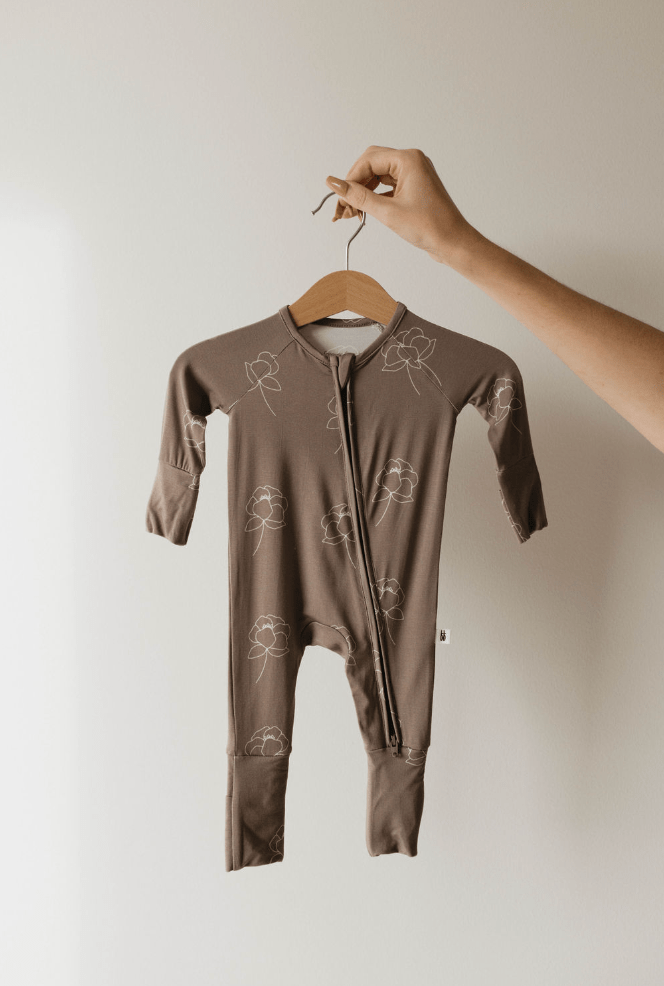 Bamboo Zip Pajamas | Sweet Dreams Floral - Tenth &amp; Pine - Newborn