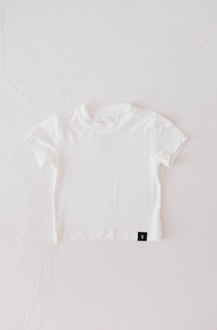 Basic Bamboo Tee | Cloud White - Tenth &amp; Pine - 18 - 24 Months