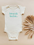 Beach Babe Seafoam Organic Cotton Short Sleeve Baby Bodysuit - Tenth & Pine - Short Sleeve Onesie - 0 - 3M - Tenth & Pine