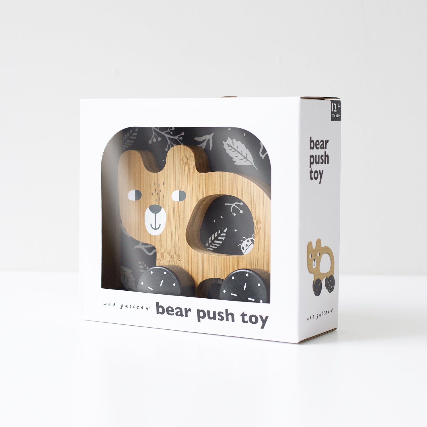 Bear Push Wooden Toy - Tenth &amp; Pine - Wood + Bamboo Toys - 