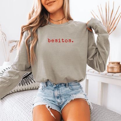 Besitos T-shirt | Adult Long Sleeve Tee - Tenth &amp; Pine - Long Sleeve Adult Tee