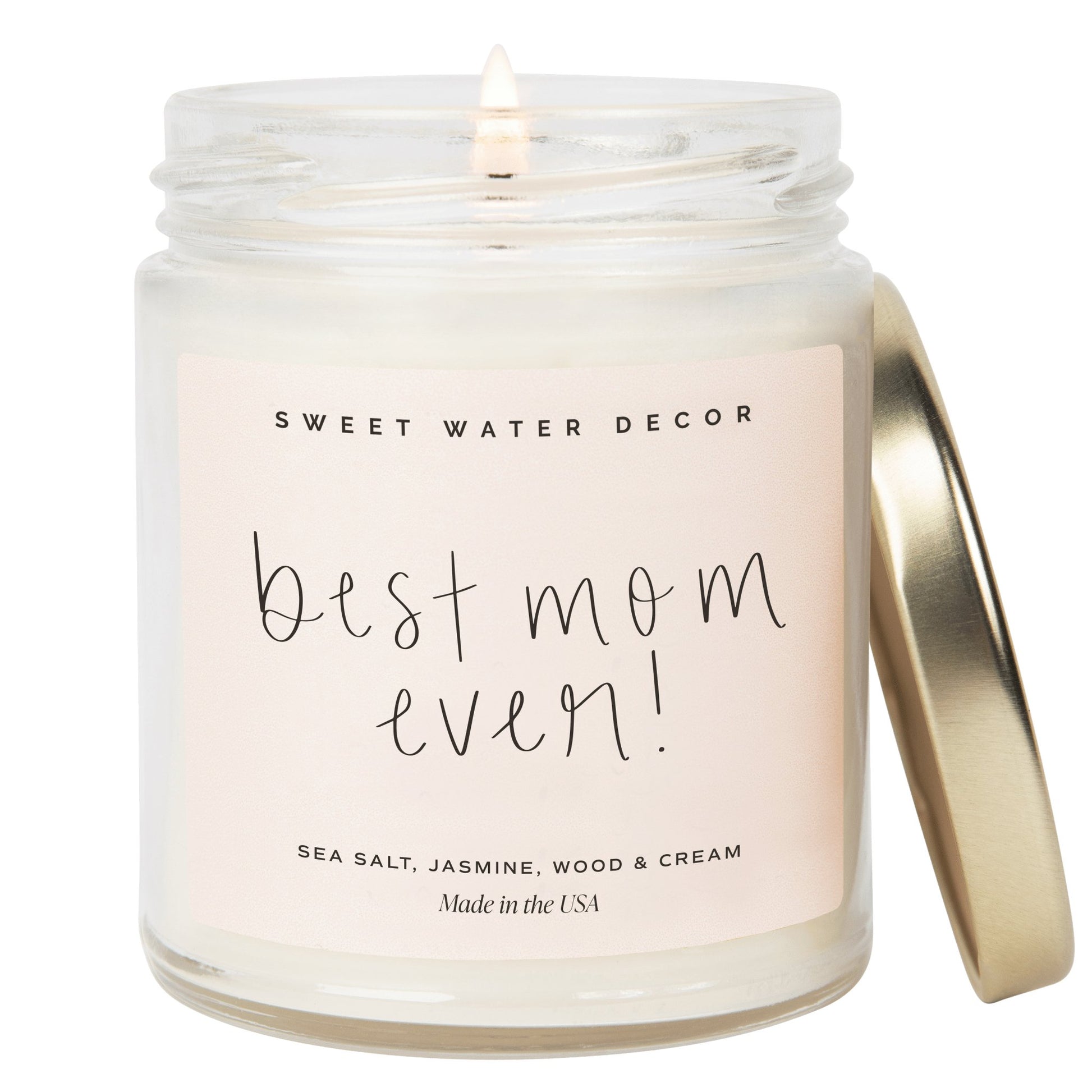 Best Mom Ever! Soy Candle - Clear Jar - 9 oz - Tenth & Pine - Candles - 