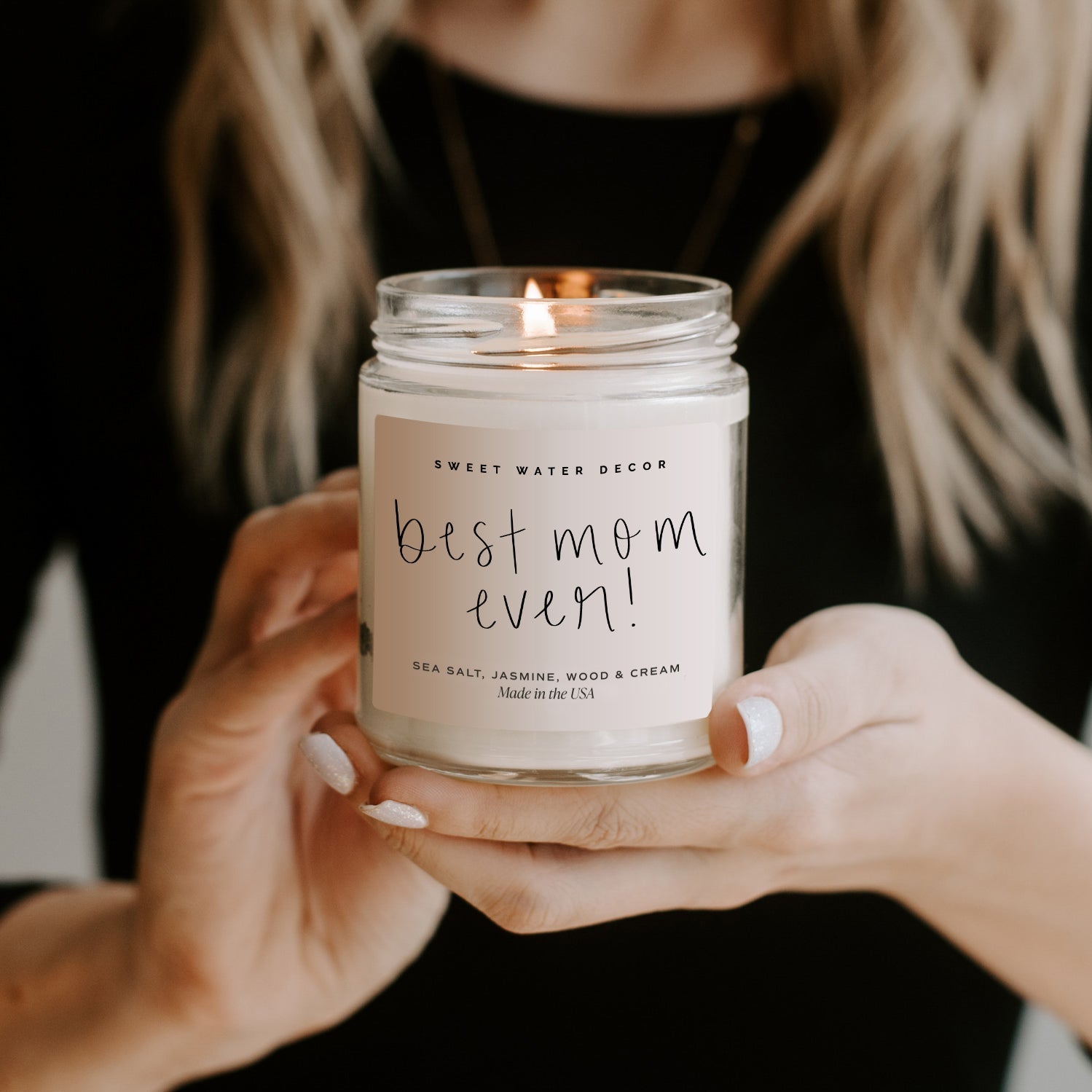 Best Mom Ever! Soy Candle - Clear Jar - 9 oz - Tenth & Pine - Candles - 