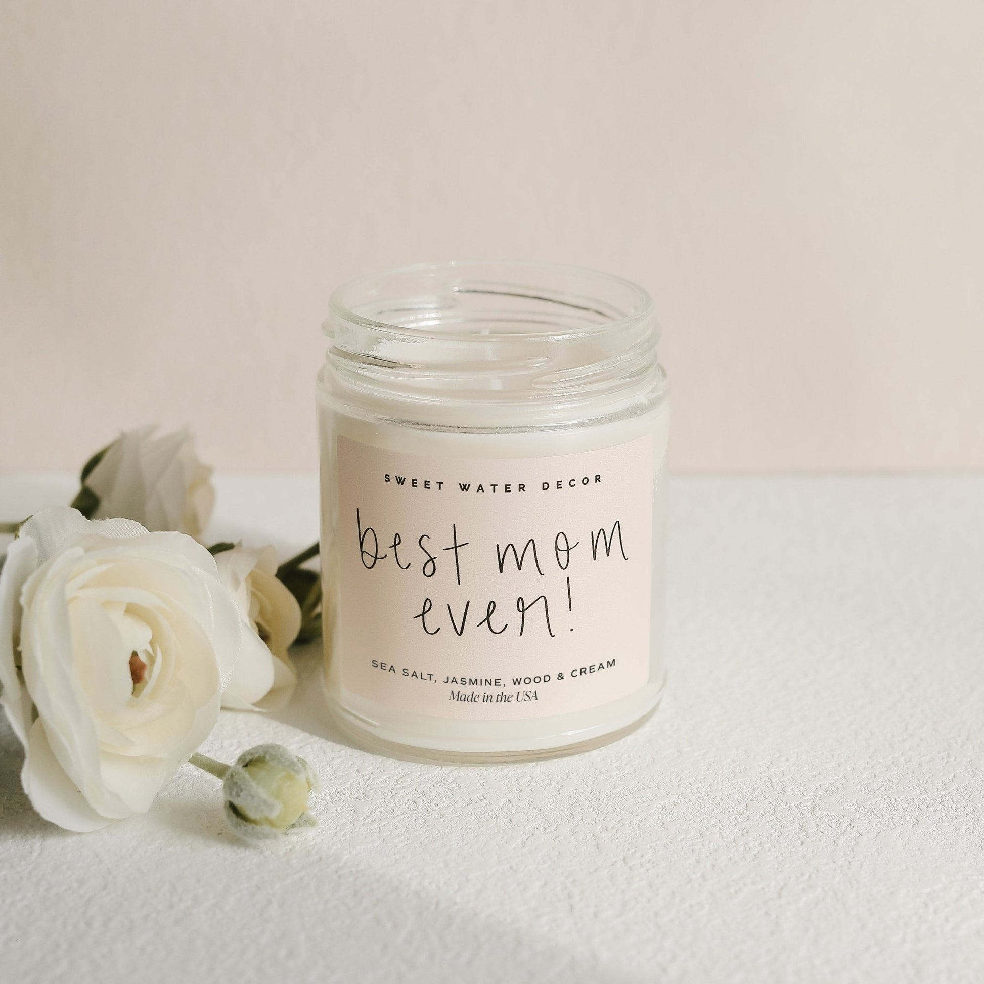 Best Mom Ever! Soy Candle - Clear Jar - 9 oz - Tenth & Pine - Candles - 
