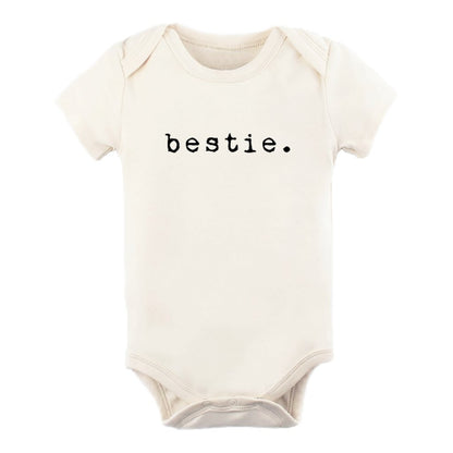 Bestie - Organic Cotton Bodysuit - Tenth &amp; Pine - Short Sleeve Onesie