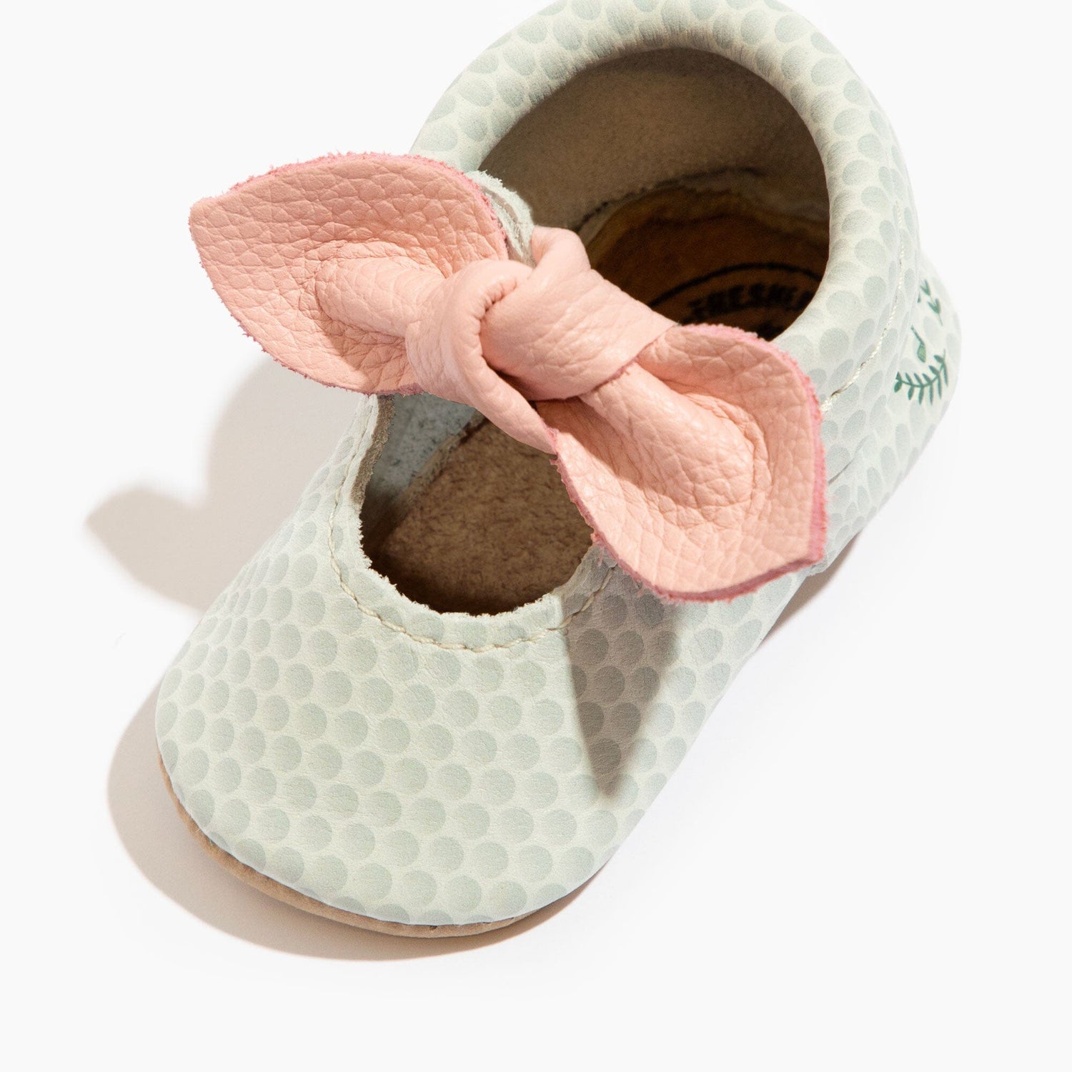 Birdie Knotted Bow Baby Shoe - Tenth &amp; Pine - Knotted Bow Mocc - Soft Sole - 1