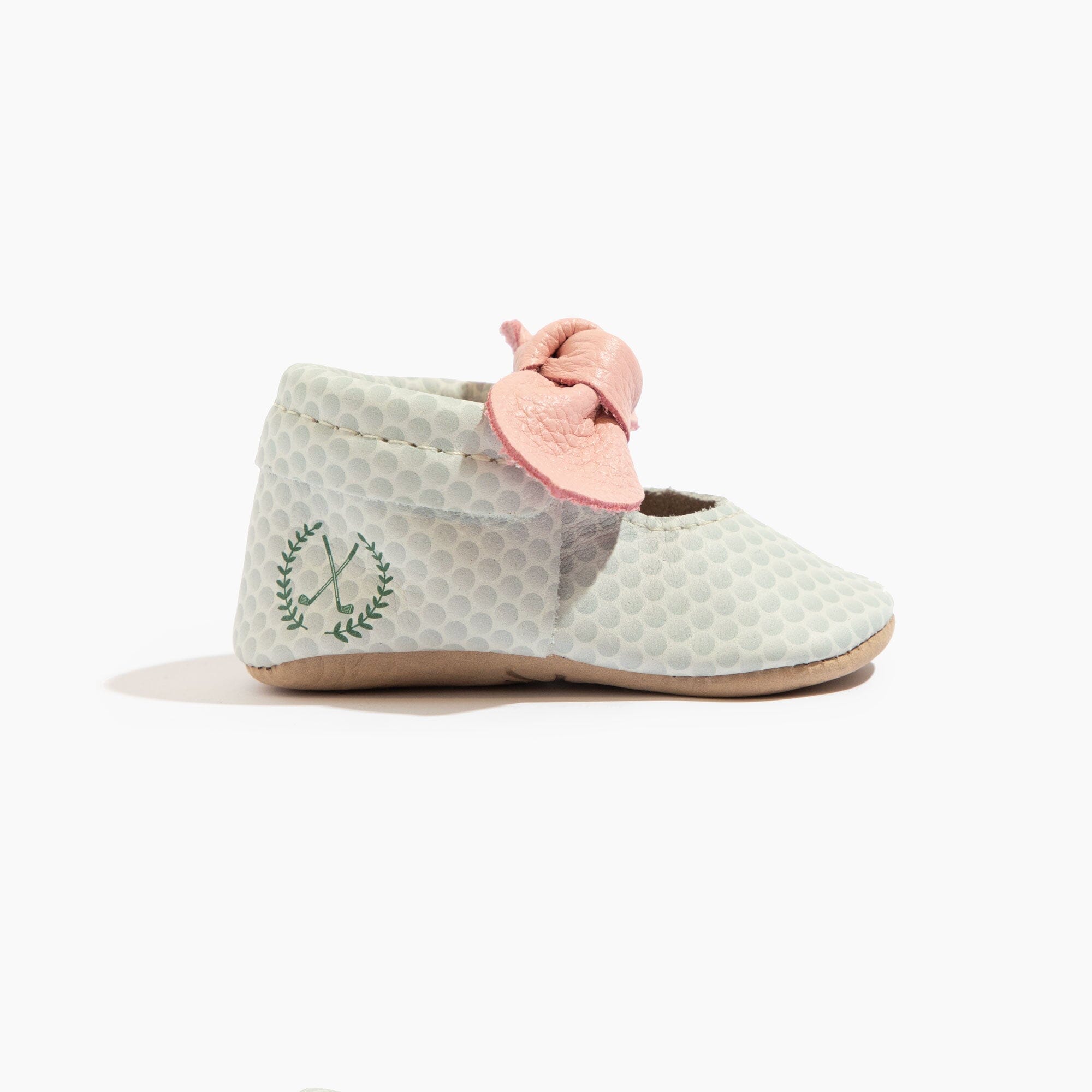 Birdie Knotted Bow Baby Shoe - Tenth &amp; Pine - Knotted Bow Mocc - Soft Sole - 1