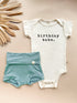 Birthday Babe - Bundle Seafoam Bloomers Outfit Set - Tenth & Pine - Baby Gift Sets