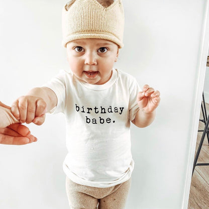 Birthday Babe - Organic Cotton Tee - Tenth &amp; Pine - Short Sleeve Tee