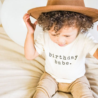 Birthday Babe - Organic Cotton Tee - Tenth &amp; Pine - Short Sleeve Tee