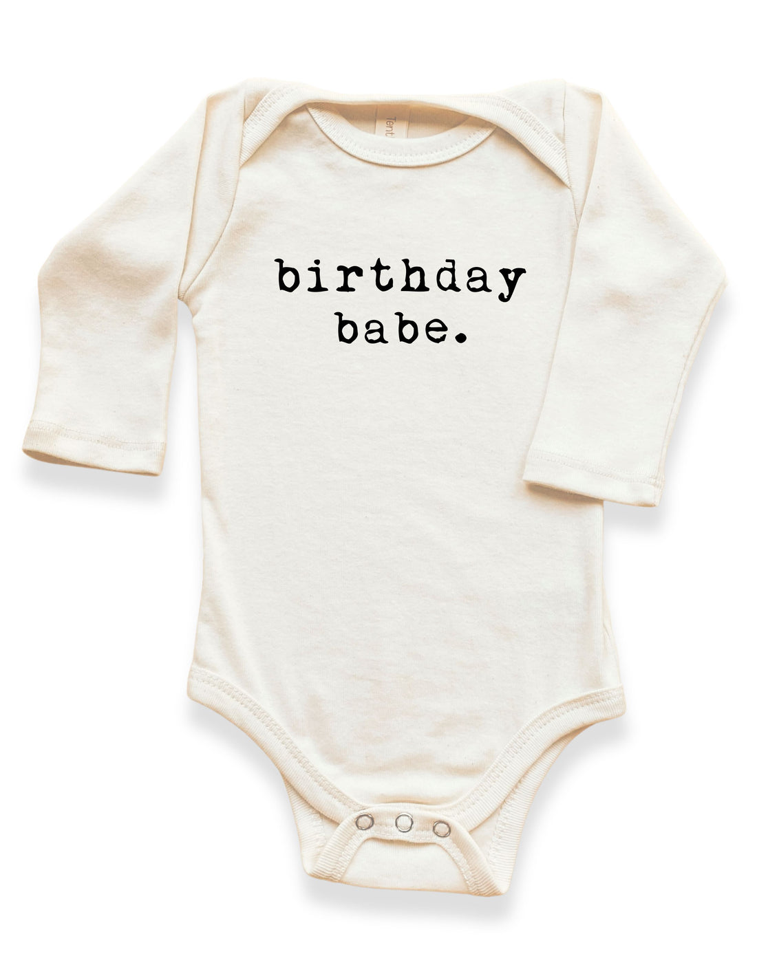 organic cotton baby onesie with &