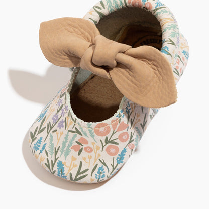 Bloom Knotted Bow Baby Shoe - Tenth &amp; Pine - Knotted Bow Mocc - Soft Sole - 1