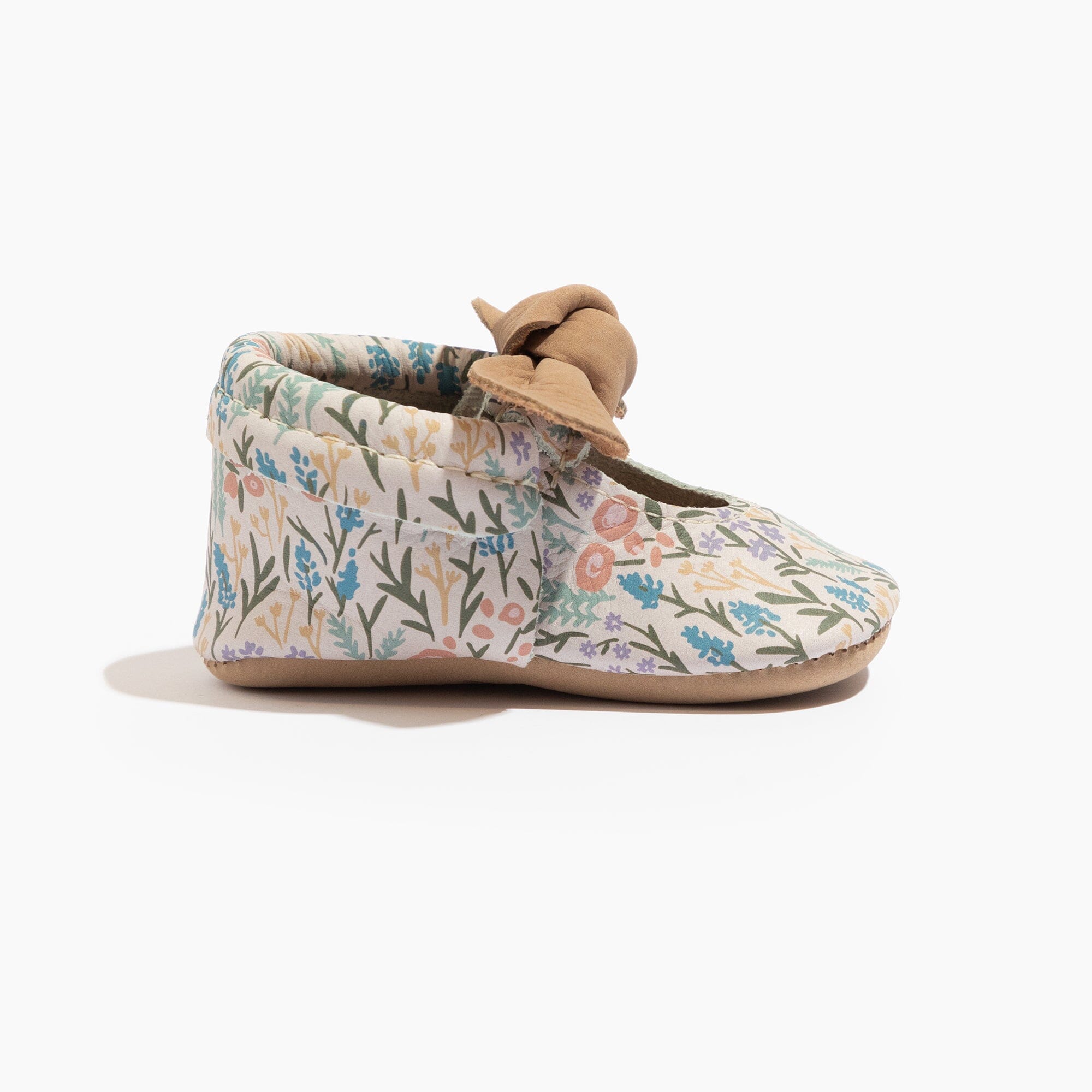 Bloom Knotted Bow Baby Shoe - Tenth &amp; Pine - Knotted Bow Mocc - Soft Sole - 1