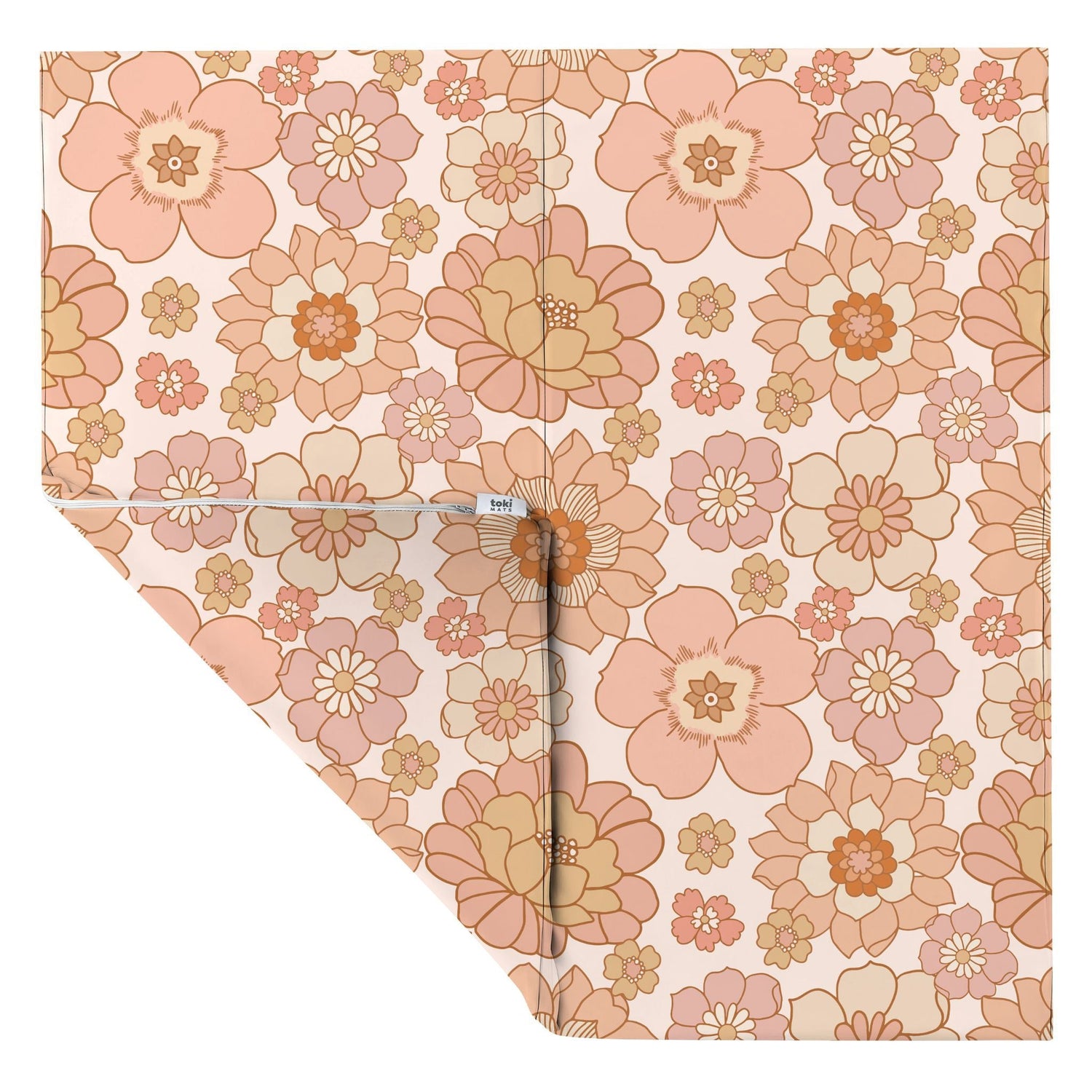 Blooms Vegan Leather Mat - Tenth &amp; Pine - Vegan Leather Padded Mat - Standard