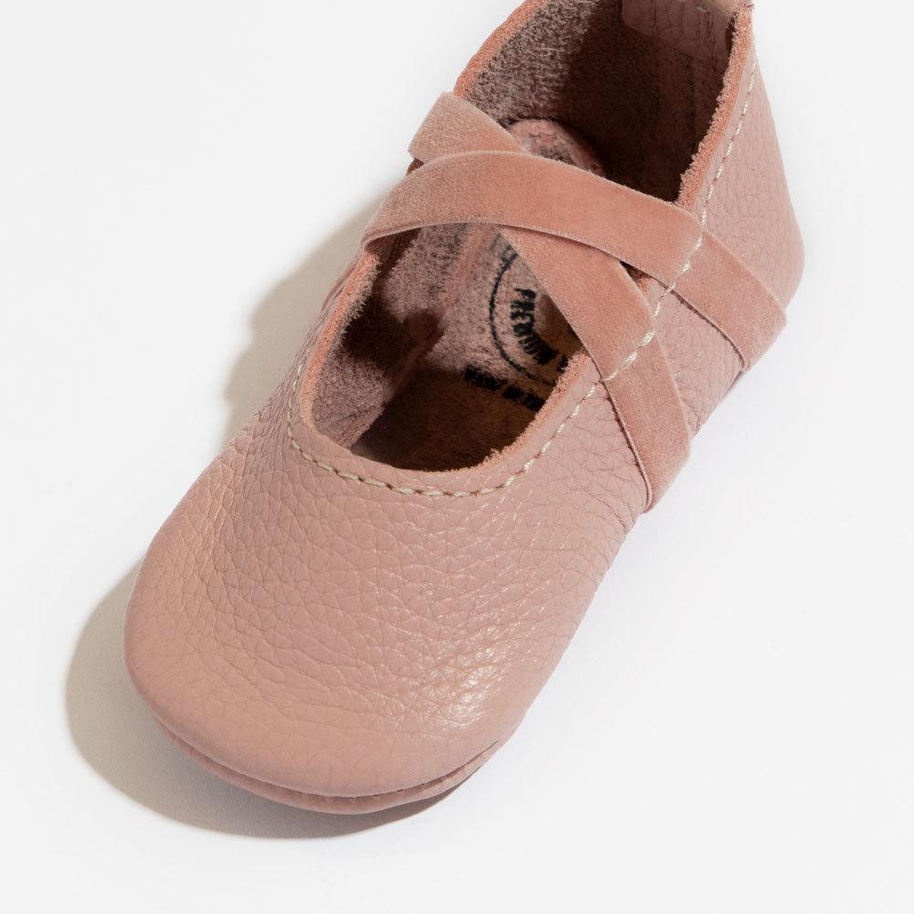 Blush Ballet Slipper Baby Shoe - Tenth &amp; Pine - Ballet Slipper - Soft Sole - 1