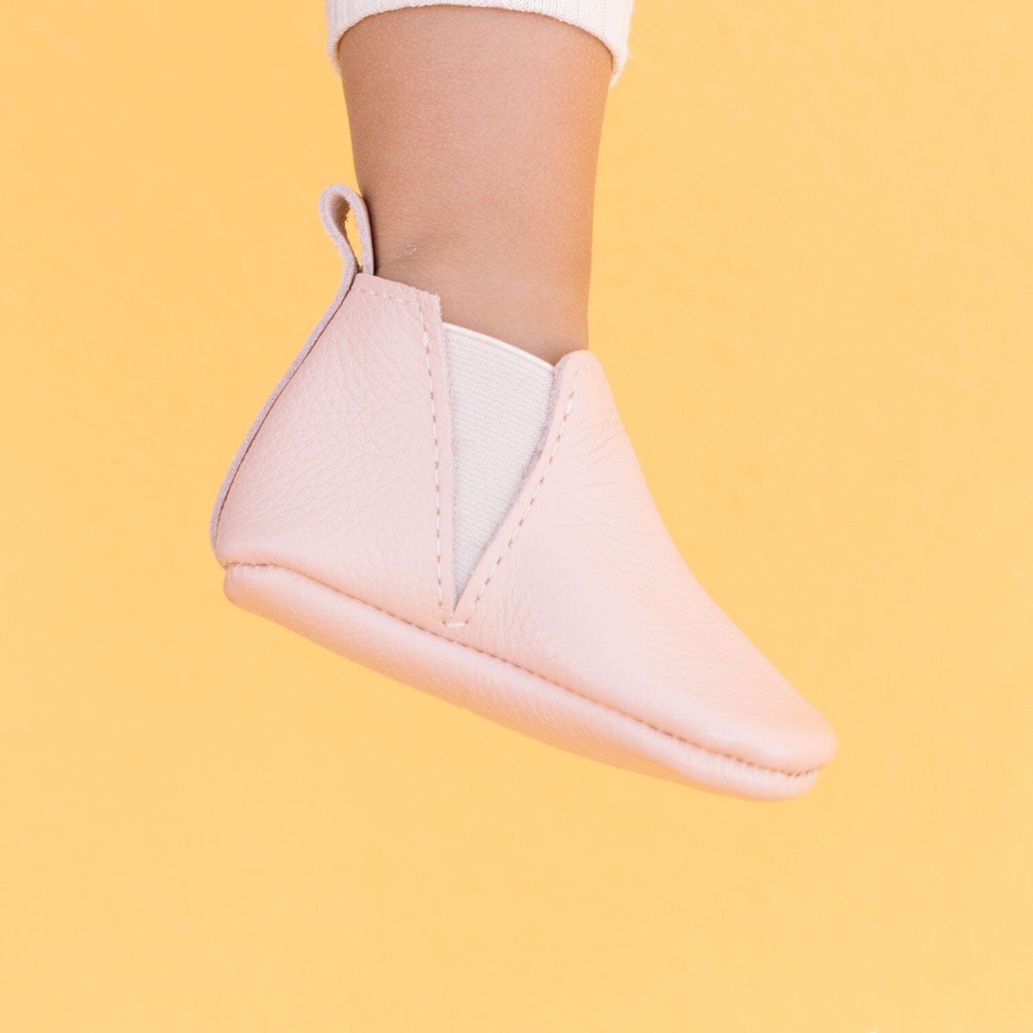 Blush Chelsea Boot Baby Shoe - Tenth &amp; Pine - Chelsea Boot - Soft Sole - 1