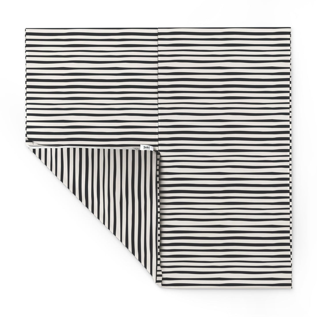 Bold Stripe Vegan Leather Mat - Tenth & Pine - Vegan Leather Padded Mat - Standard