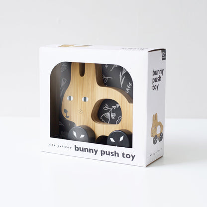 Bunny Push Wooden Toy - Tenth &amp; Pine - Wood + Bamboo Toys - 