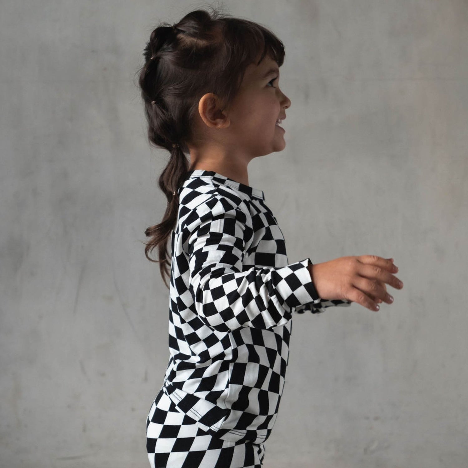 B&amp;W Wavy Checker | Bamboo Two Piece Set - Tenth &amp; Pine - Apparel - 18 - 24M