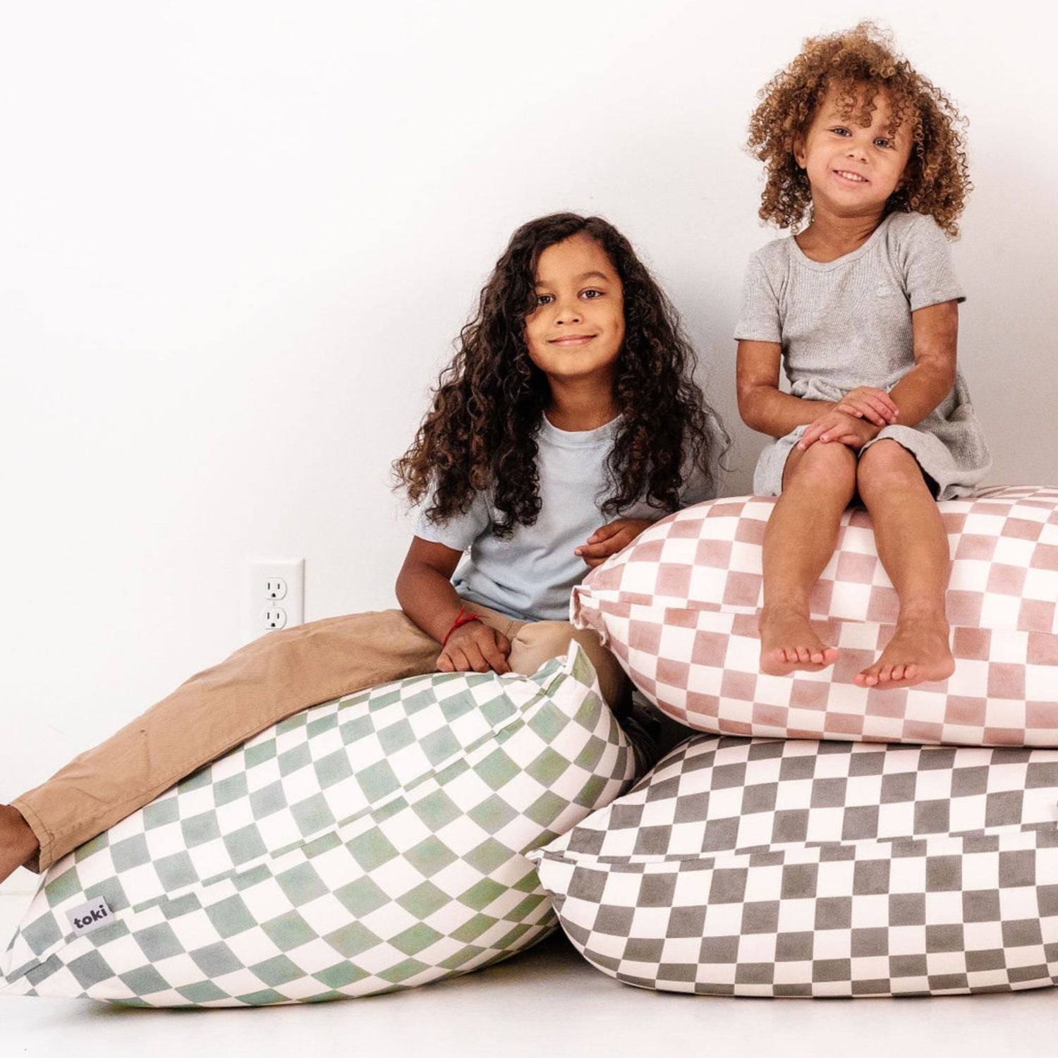 Checker Gumdrop Bean Bag - Tenth &amp; Pine - Bean Bag - 