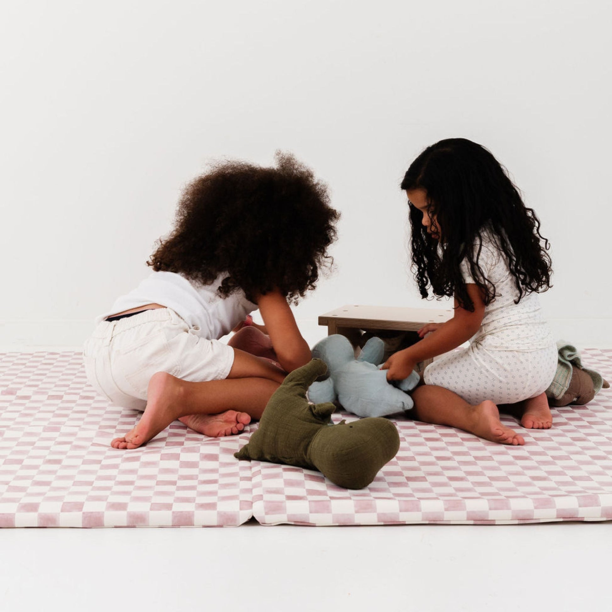 Checker Gumdrop Vegan Leather Mat - Tenth & Pine - Vegan Leather Padded Mat - Epic