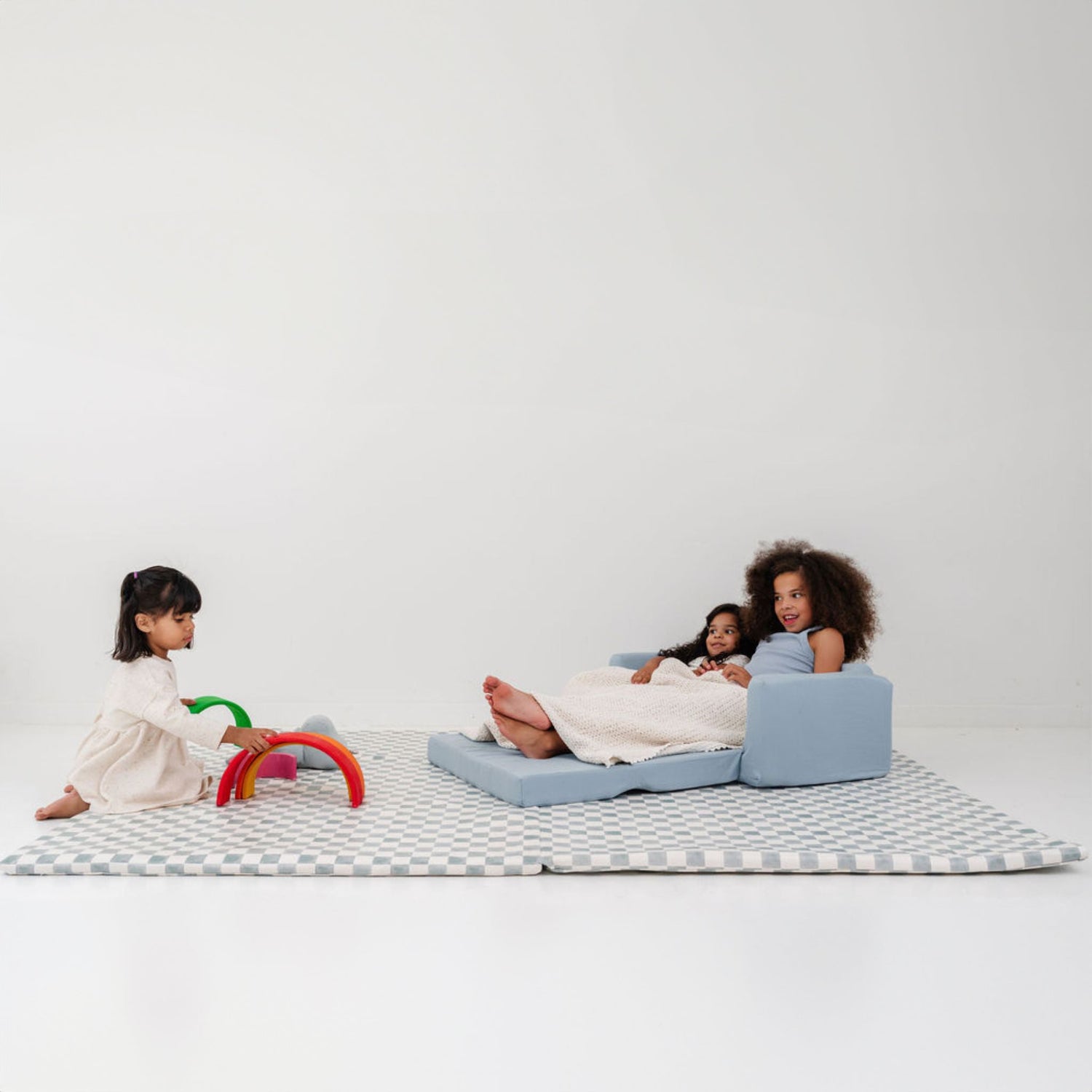 Checker Matcha Vegan Leather Mat - Tenth &amp; Pine - Vegan Leather Padded Mat - Epic