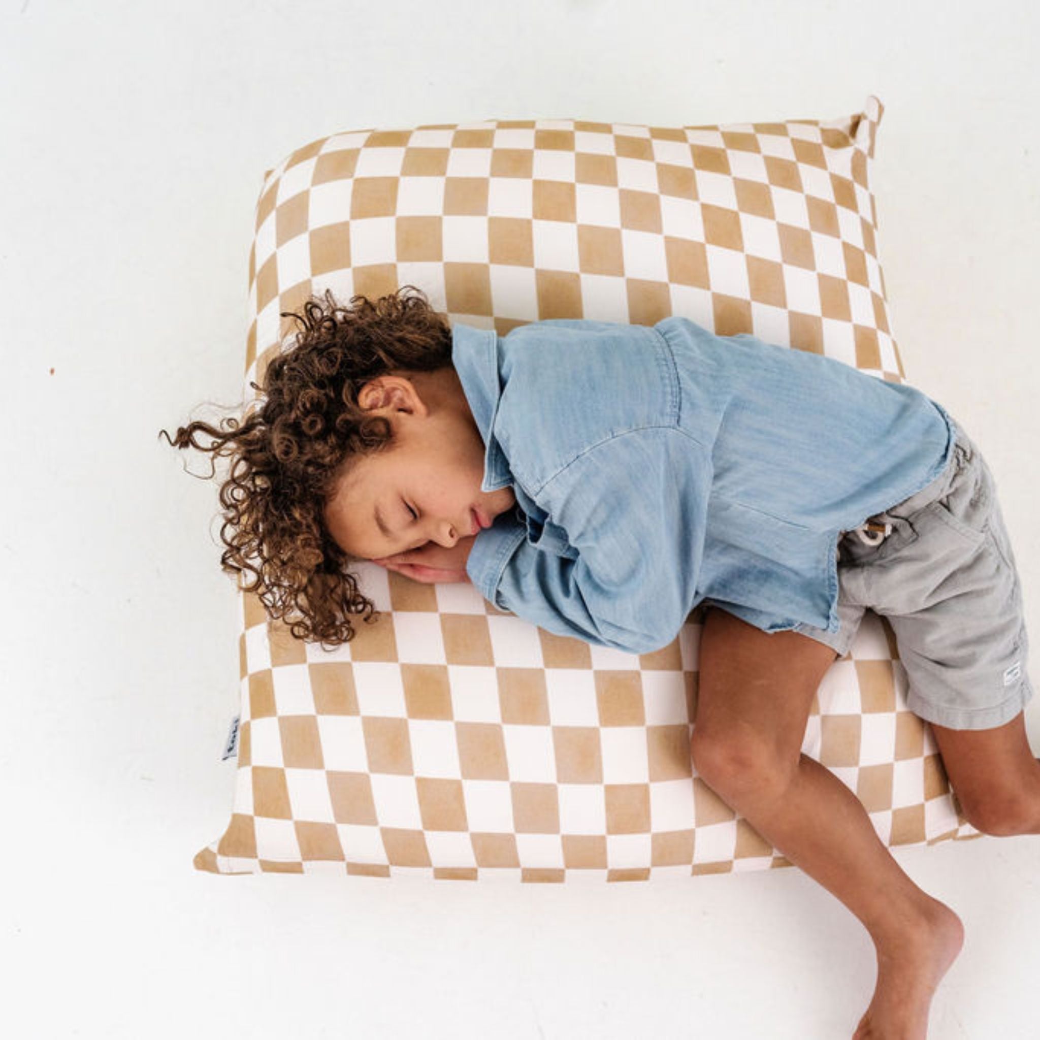 Checker Toffee Bean Bag - Tenth &amp; Pine - Bean Bag - 