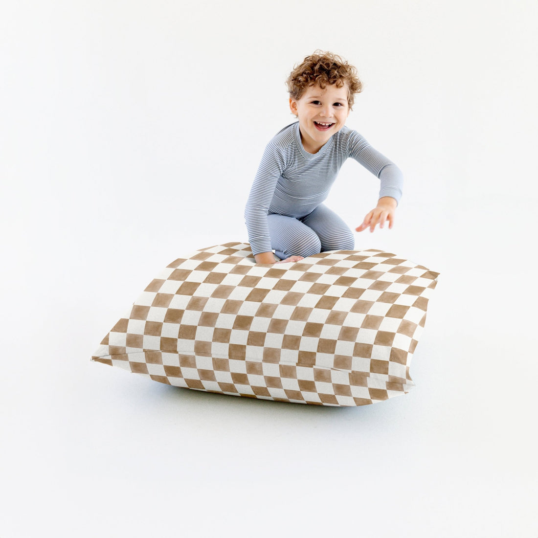 Checker Toffee Bean Bag - Tenth &amp; Pine - Bean Bag - 