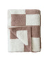 Checkered Plush Blanket | Latte - Tenth & Pine - Plush Blanket - 