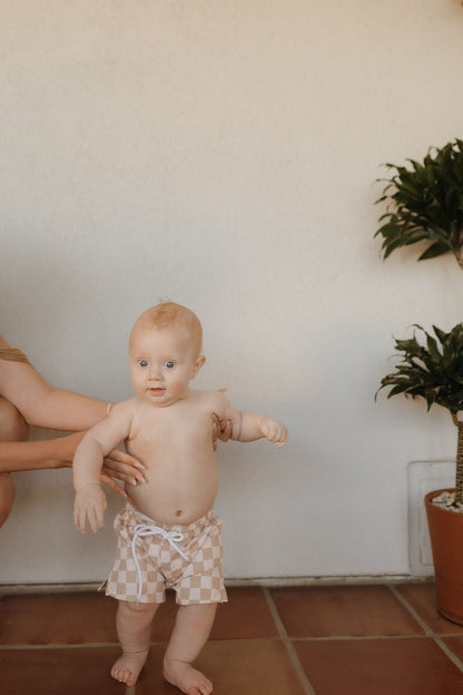 Child Boardshort | Coastline - Tenth & Pine - Swim Shorts - 0 - 6 Months - forever french baby