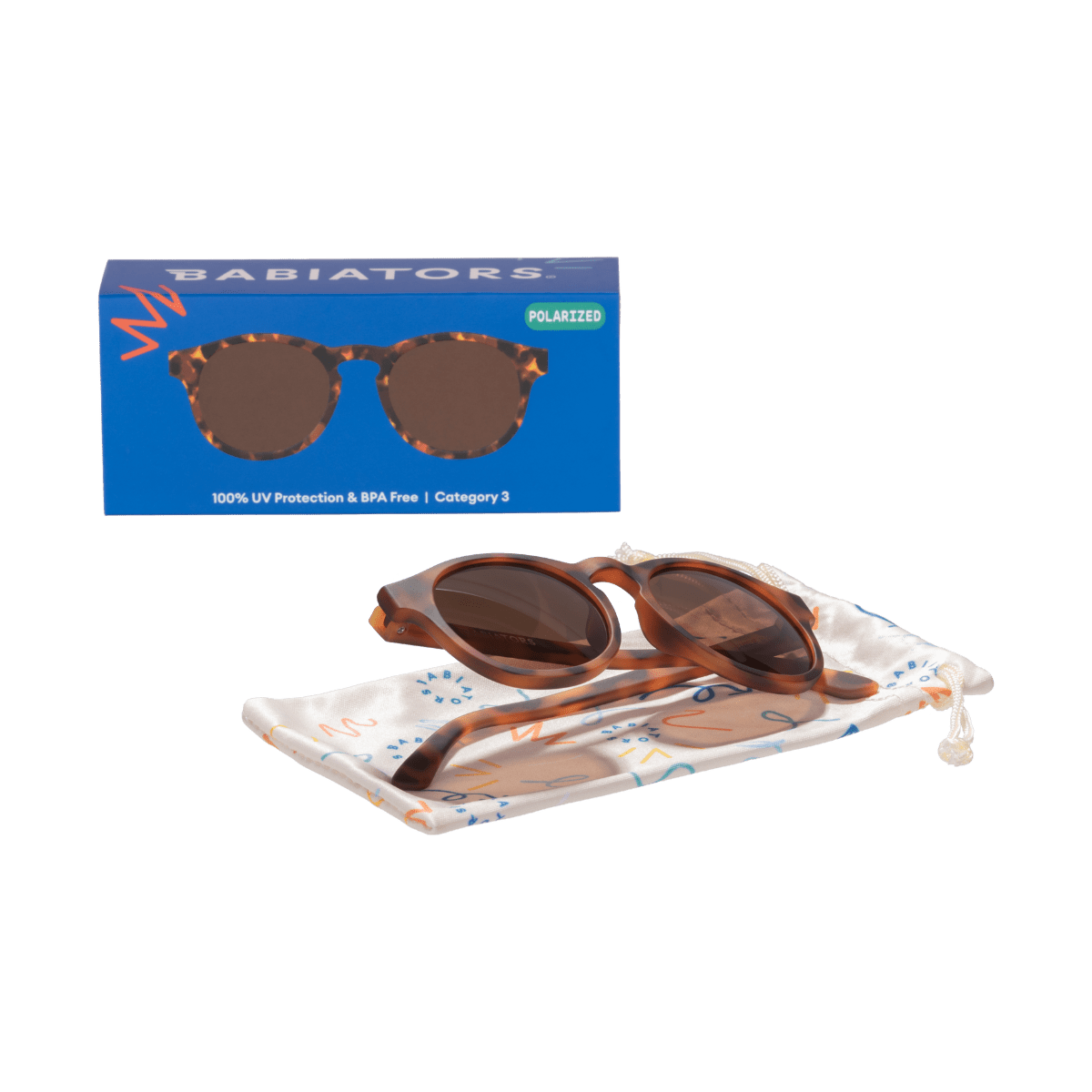 Classic Tortoise Keyhole | Amber Polarized Lens - Tenth & Pine - Sunglasses - Ages 0 - 2 - Polarized Keyhole - Babiators Sunglasses