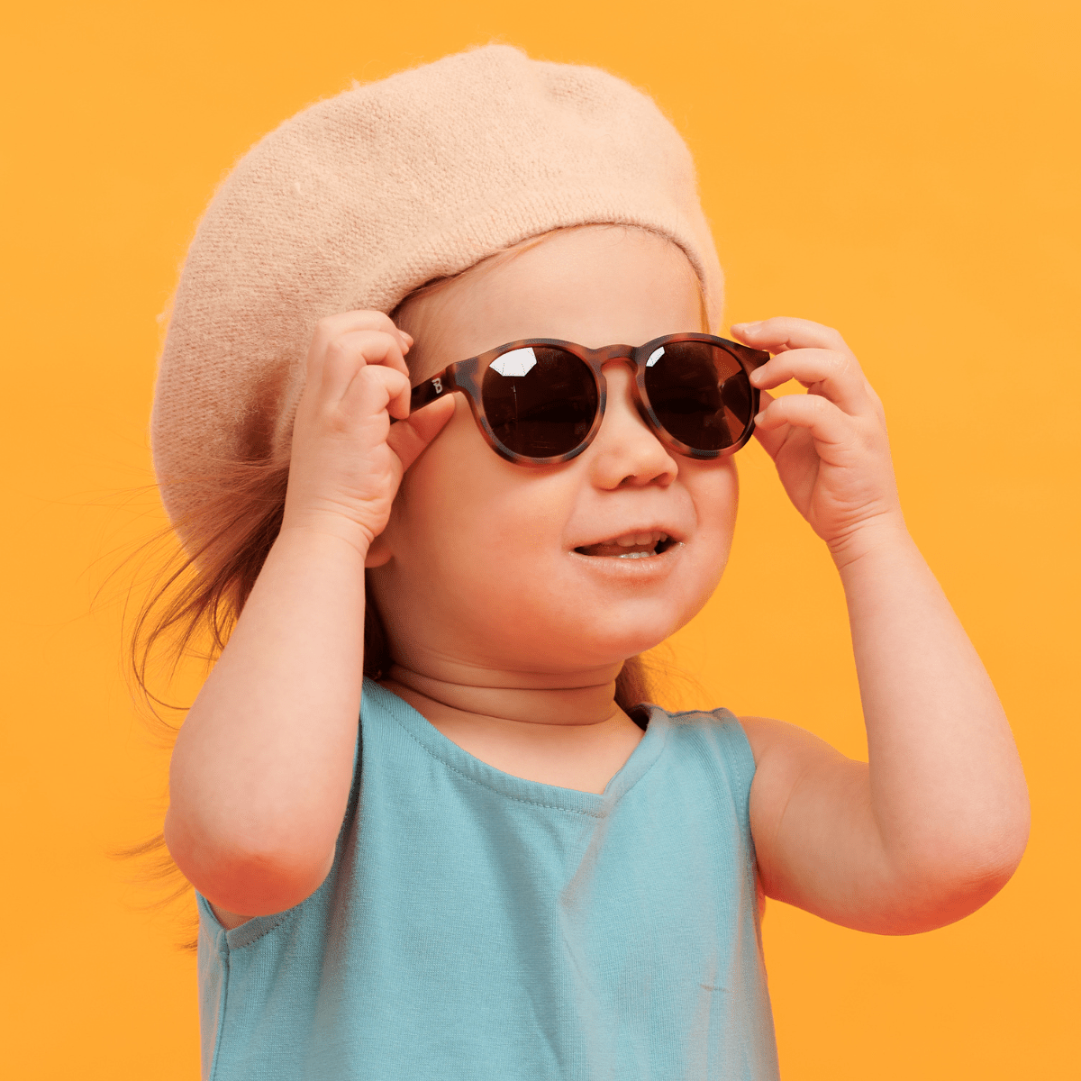 Classic Tortoise Keyhole | Amber Polarized Lens - Tenth & Pine - Sunglasses - Ages 0 - 2 - Polarized Keyhole - Babiators Sunglasses